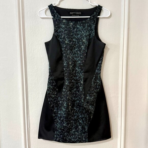 All Saints black + blue satin dress, size US 4 - Picture 3 of 5
